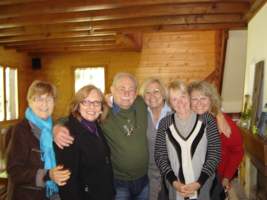 October 2010 in Essoyes, author Renee Johnson on far right