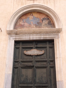 Rome - Santa Maria Sopra Minerva entrance